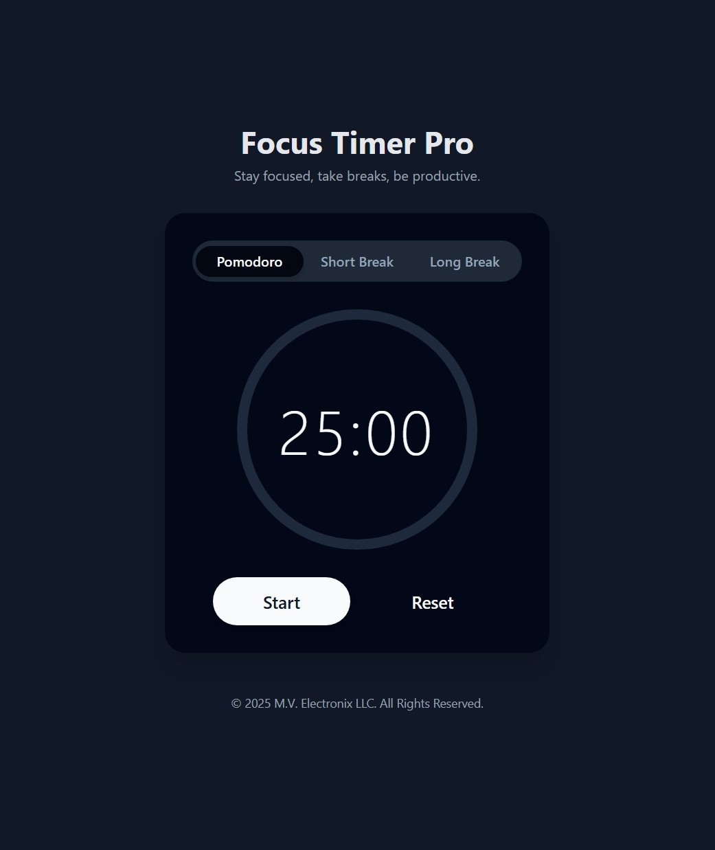 Focus Timer Pro Preview